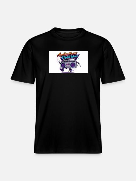 Analoges Herz, Digitale Welt - RELAXED FIT Unisex Organic T-Shirt - Schwarz