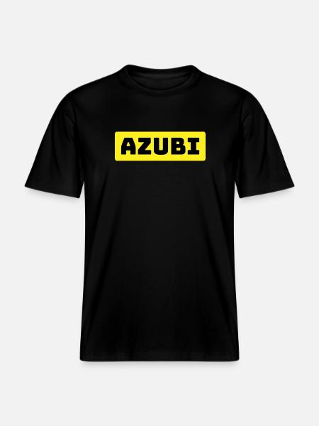 Azubi Tshirt yellow - RELAXED FIT Unisex Organic T-Shirt - Schwarz