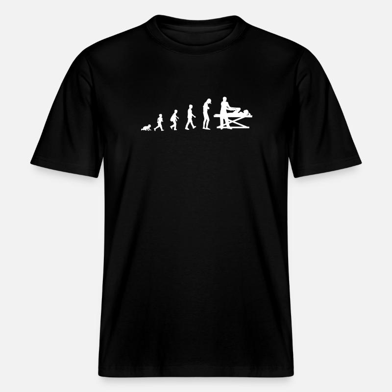 Development into a physiotherapist - RELAXED FIT Unisex Organic T-Shirt - black