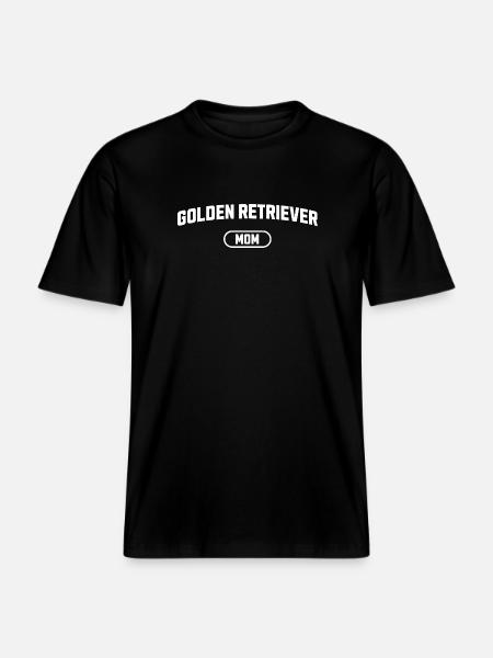 Golden Retriever Mama - RELAXED FIT Unisex Organic T-Shirt - Schwarz