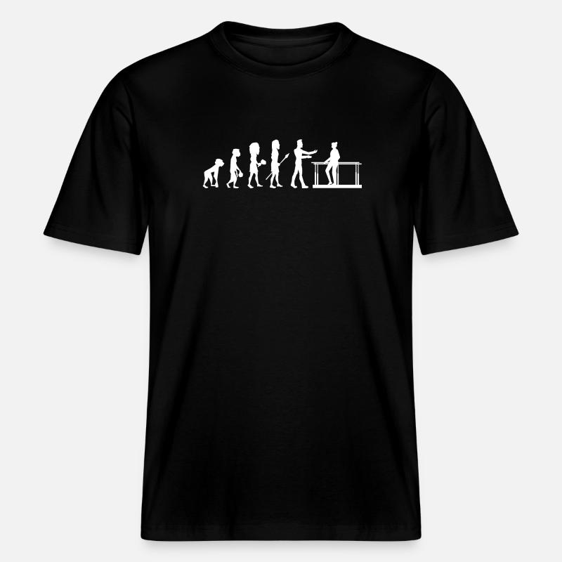 Evolution Masseur Physiotherapeut Humor Physio - RELAXED FIT Unisex Organic T-Shirt - Schwarz