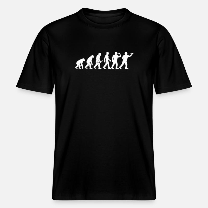 Evolution der Technik -  RELAXED FIT Unisex Organic T-Shirt - Schwarz
