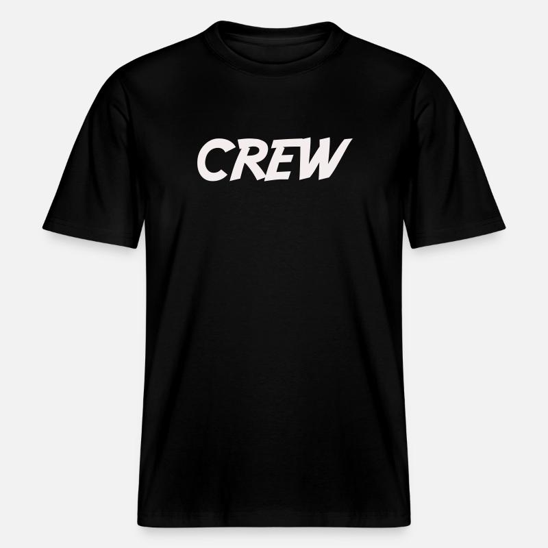 crew_-2- -  T-shirt unisexe RELAXED FIT en coton bio - noir