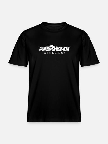 Mayrhofen Après-Ski Wintersport - RELAXED FIT Unisex Organic T-Shirt - Schwarz