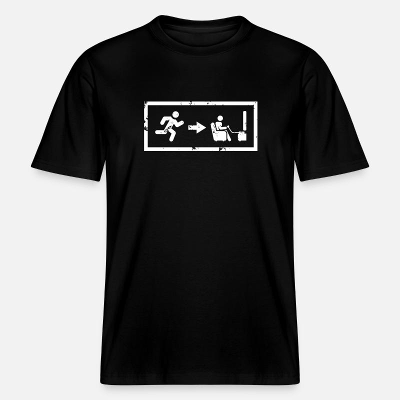Gamer Exit Konsole -  RELAXED FIT Unisex Organic T-Shirt - Schwarz