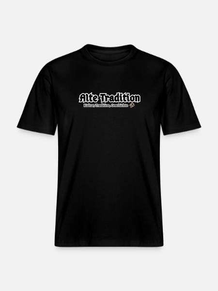 Alte Tradition – Kultur & Geschichte -  RELAXED FIT Unisex Organic T-Shirt - Schwarz