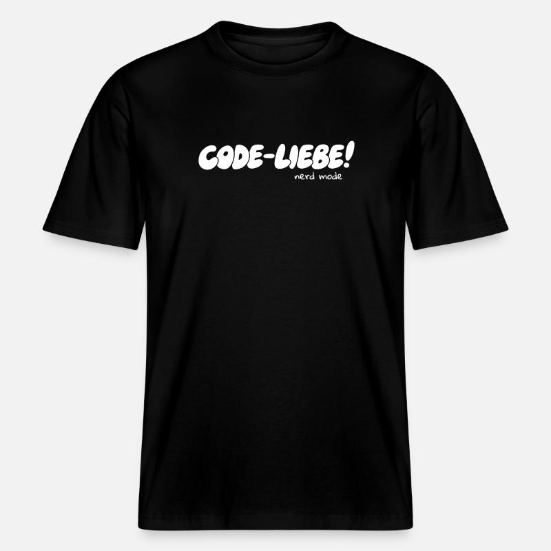 Code-Liebe – Nerd Mode On -  RELAXED FIT Unisex Organic T-Shirt - Schwarz