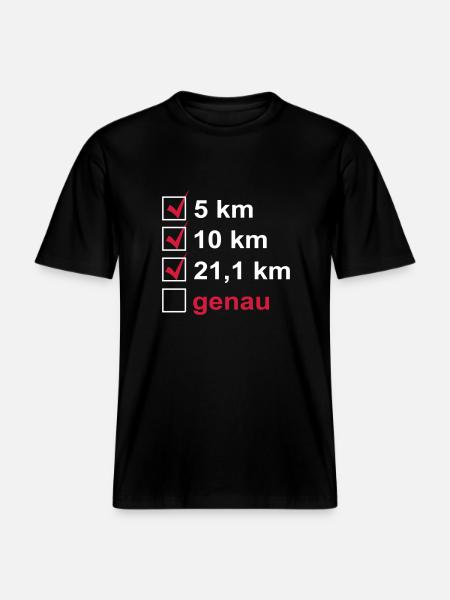 Marathon - RELAXED FIT Unisex Organic T-Shirt - Schwarz