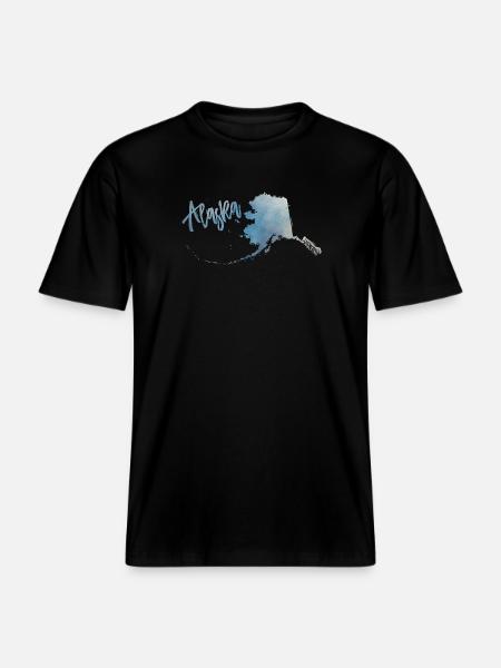 Alaska -  RELAXED FIT Unisex Organic T-Shirt - Schwarz