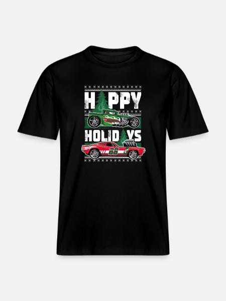 Hot Wheels Weihnachten Grim juleferie -  Økologisk unisex T-shirt RELAXED FIT - sort