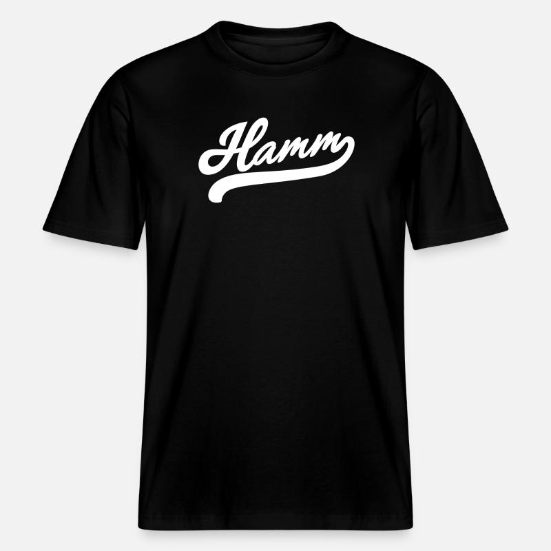 Hamm Rétro -  T-shirt unisexe RELAXED FIT en coton bio - noir
