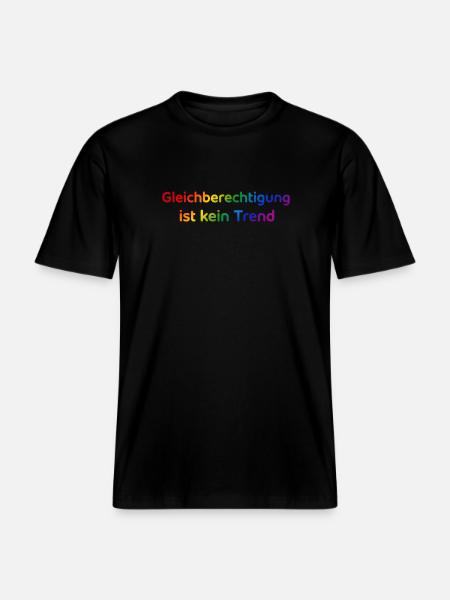 Equality is not a trend rainbow - RELAXED FIT Unisex Organic T-Shirt - black
