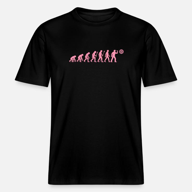 Évolution de l’heure de la collation -  T-shirt unisexe RELAXED FIT en coton bio - noir