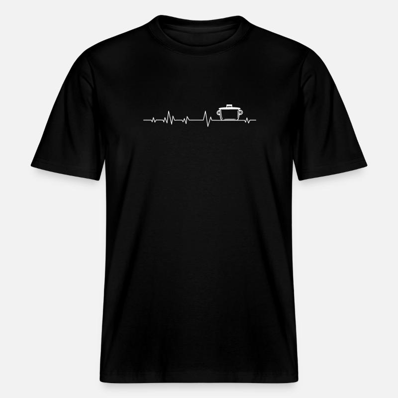 Chef Cook Cooking -  RELAXED FIT Unisex Organic T-Shirt - black