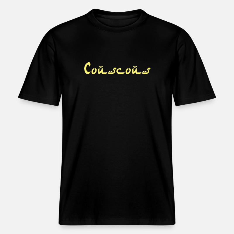 Couscous Couscus -  T-shirt unisexe RELAXED FIT en coton bio - noir