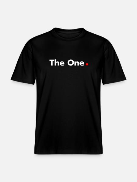 The one - RELAXED FIT Unisex Organic T-Shirt - black