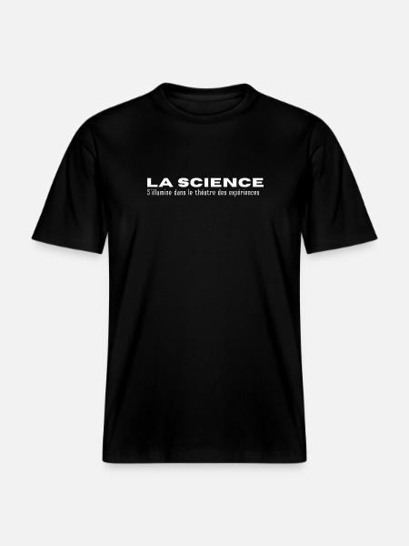 LA SCIENCE...dans les Expériences - T-shirt unisexe RELAXED FIT en coton bio - noir