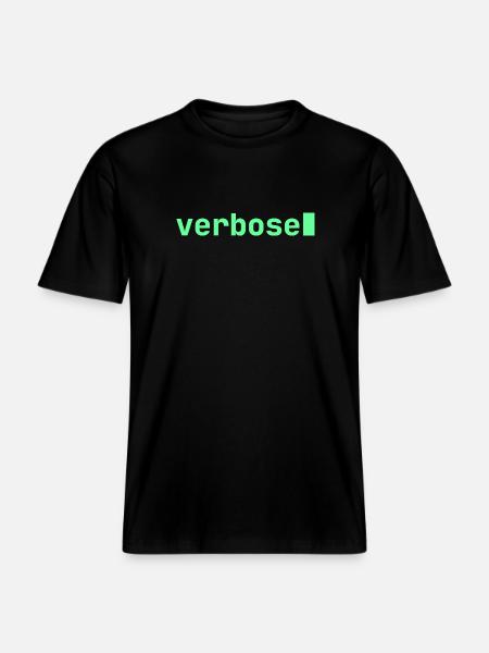Feeling Verbose | Developer mood - RELAXED FIT Unisex Organic T-Shirt - black
