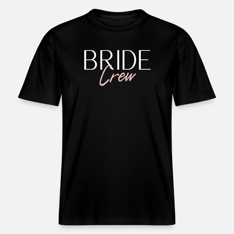 Équipage de la mariée -  T-shirt unisexe RELAXED FIT en coton bio - noir
