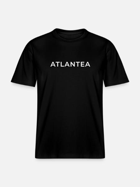 ATLANTEA -Atlantic lifestyle -  RELAXED FIT Unisex Organic T-Shirt - black