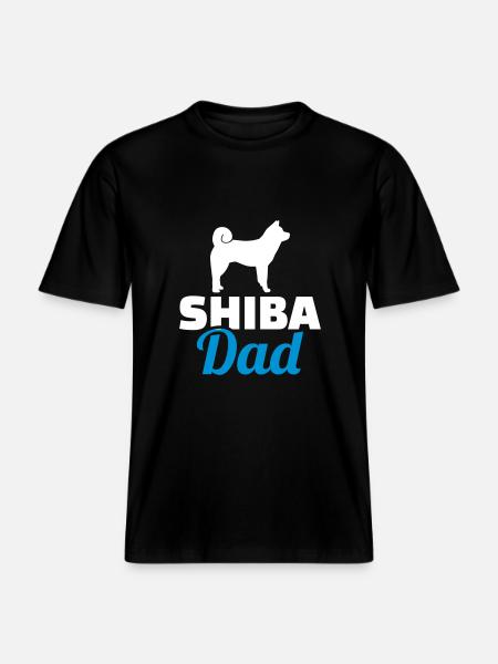 Shiba Inu -  T-shirt unisexe RELAXED FIT en coton bio - noir