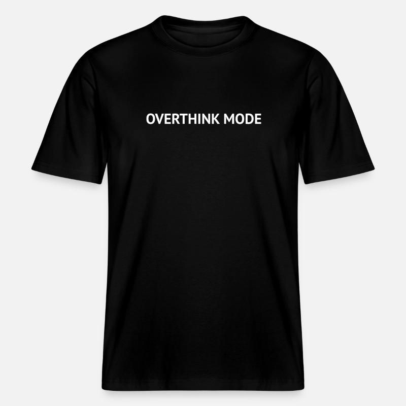 Mode Surpensée – Conception minimale de texte -  T-shirt unisexe RELAXED FIT en coton bio - noir