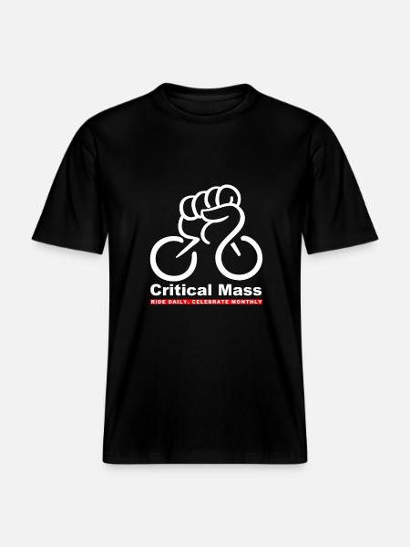 Critical Mass - Celebrate Monthly White - RELAXED FIT Unisex Organic T-Shirt - Schwarz