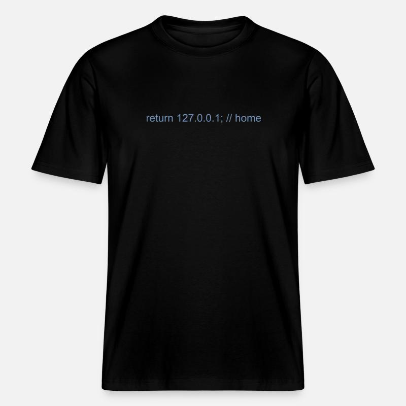 Programmierer Nerd IT Witz Developer Zuhause -  RELAXED FIT Unisex Organic T-Shirt - Schwarz