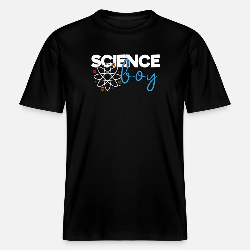 Garçon de science -  T-shirt unisexe RELAXED FIT en coton bio - noir