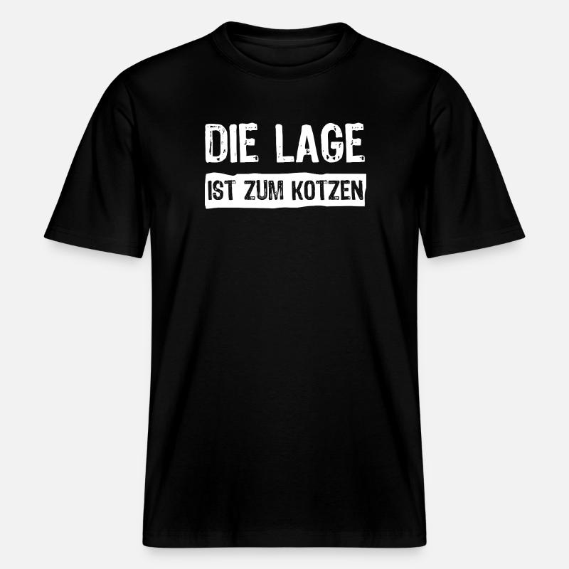 L’emplacement est nul -  T-shirt unisexe RELAXED FIT en coton bio - noir
