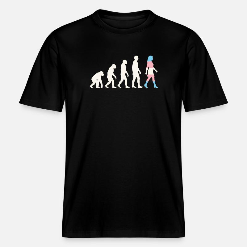 LGBTQ-Pride-Monat – Trans-Evolution - RELAXED FIT Unisex Organic T-Shirt - Schwarz