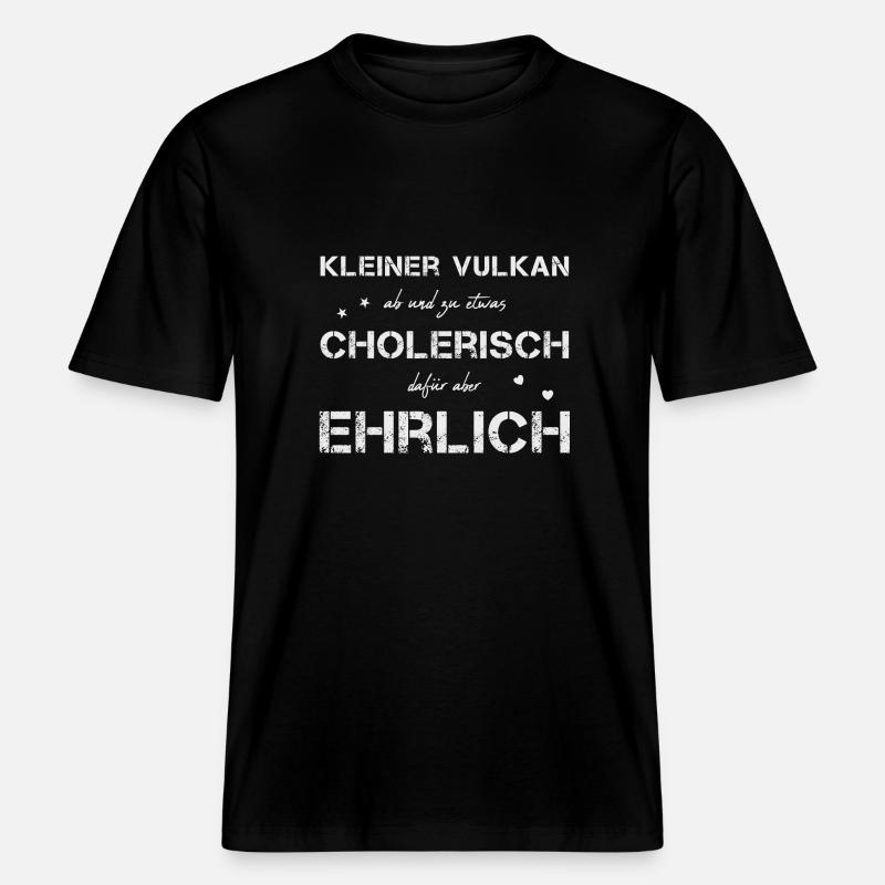 cholerisch ehrlich -  RELAXED FIT Unisex Organic T-Shirt - Schwarz