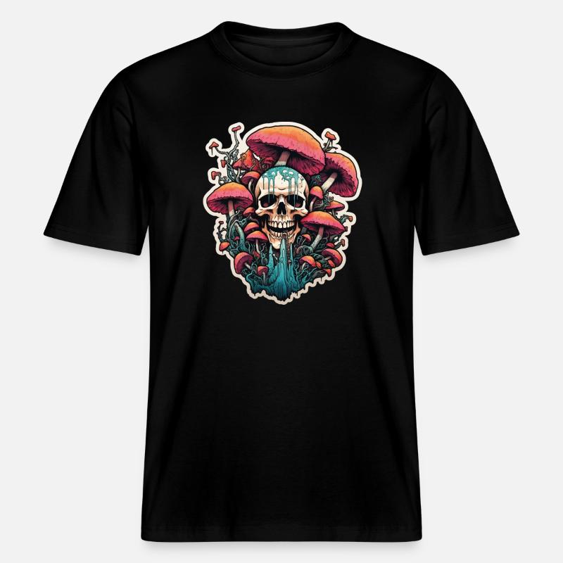 Deadly Toadstool -  RELAXED FIT Unisex Organic T-Shirt - black