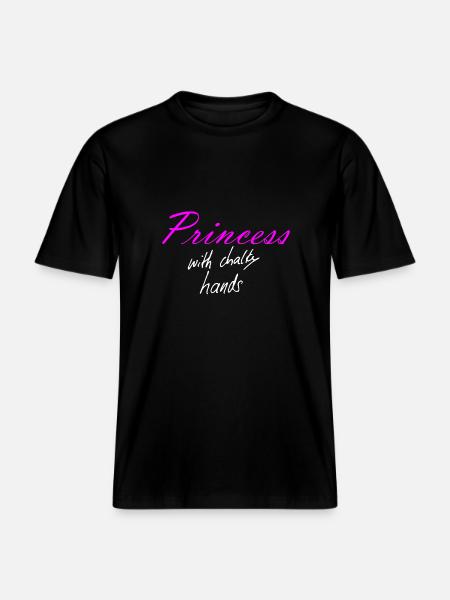 Princess - RELAXED FIT Unisex Organic T-Shirt - Schwarz