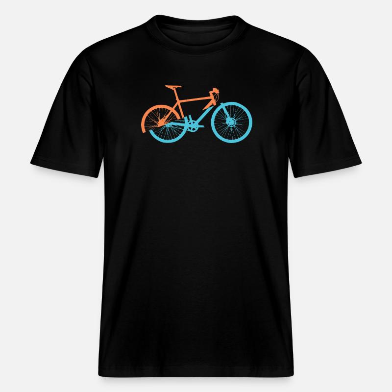 Conception dynamique du vélo -  T-shirt unisexe RELAXED FIT en coton bio - noir