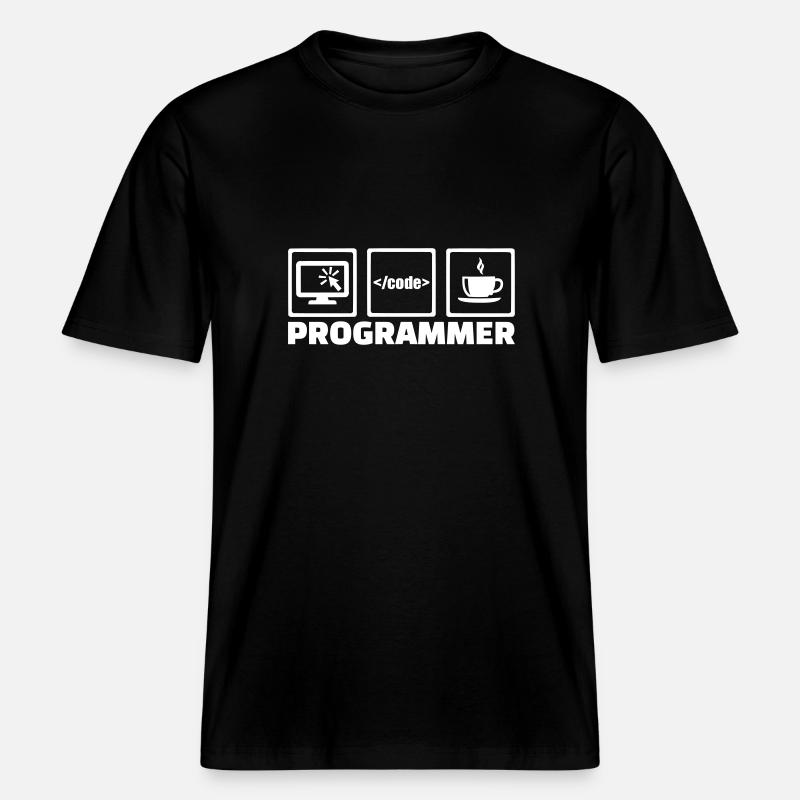 Programmierer -  RELAXED FIT Unisex Organic T-Shirt - Schwarz