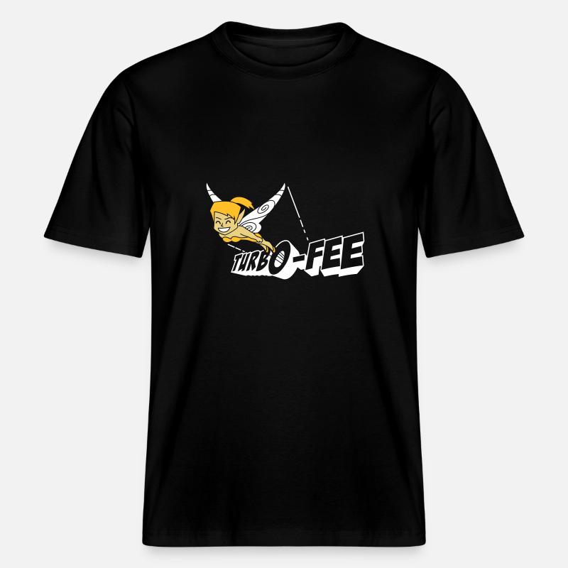 Turbo-Fee - T-shirt unisexe RELAXED FIT en coton bio - noir