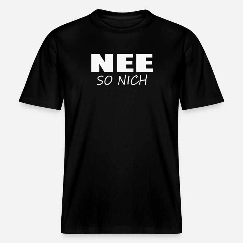 NON, PAS COMME ÇA -  T-shirt unisexe RELAXED FIT en coton bio - noir