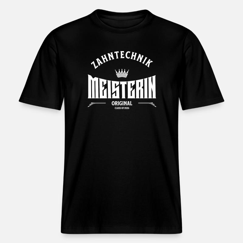 Promotion 2026 de Maître Technicien Dentaire - T-shirt unisexe RELAXED FIT en coton bio - noir
