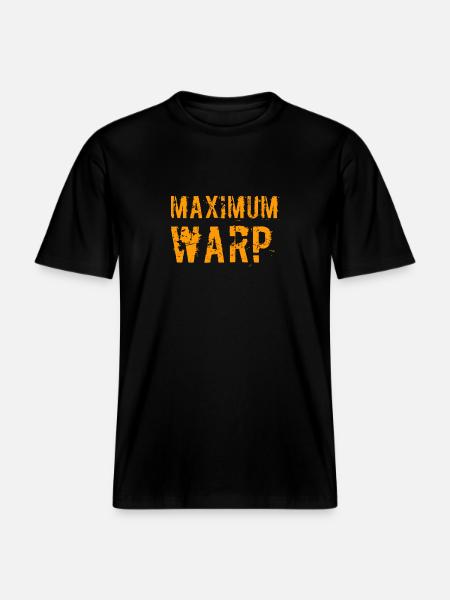 Maximum Warp -  RELAXED FIT Unisex Organic T-Shirt - Schwarz