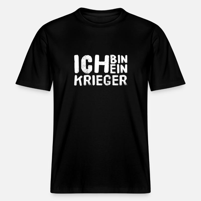 ich bin ein starker Mann -  RELAXED FIT Unisex Organic T-Shirt - Schwarz