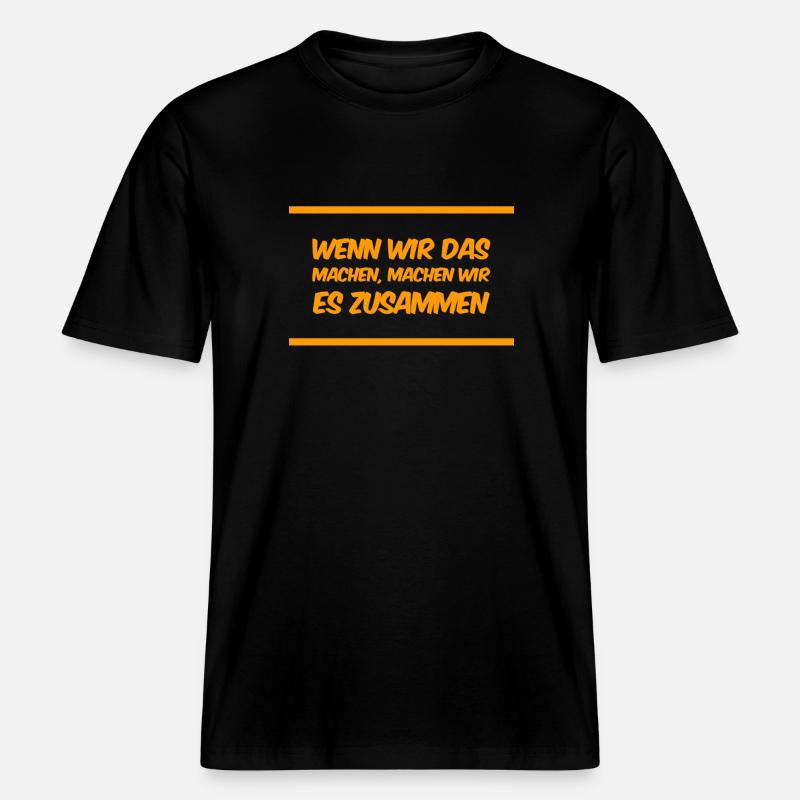 nur mit dir -  RELAXED FIT Unisex Organic T-Shirt - Schwarz