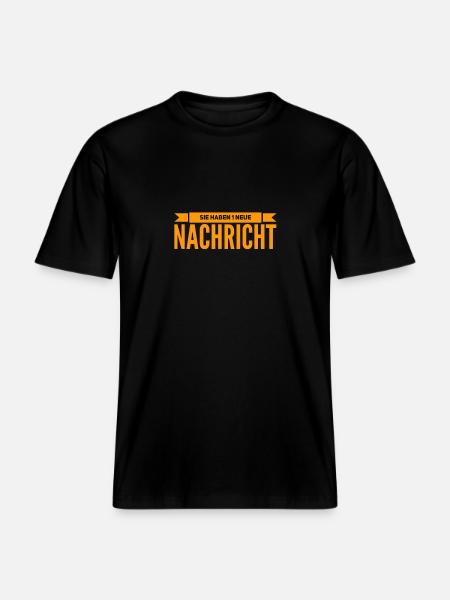 es gibt Post - RELAXED FIT Unisex Organic T-Shirt - Schwarz