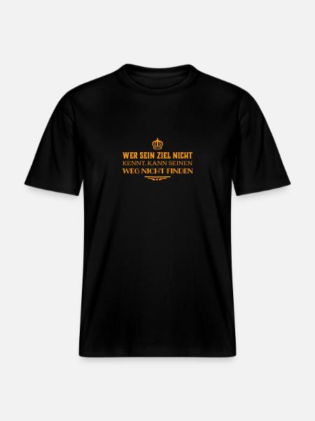 erkenne deinen Weg -  RELAXED FIT Unisex Organic T-Shirt - Schwarz