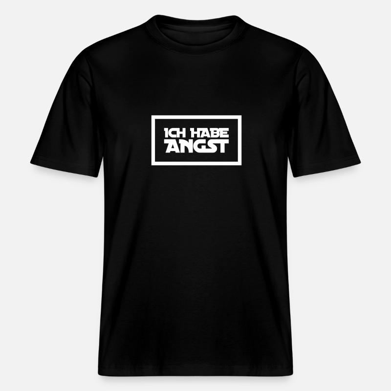 ich bin ängstlich -  RELAXED FIT Unisex Organic T-Shirt - Schwarz