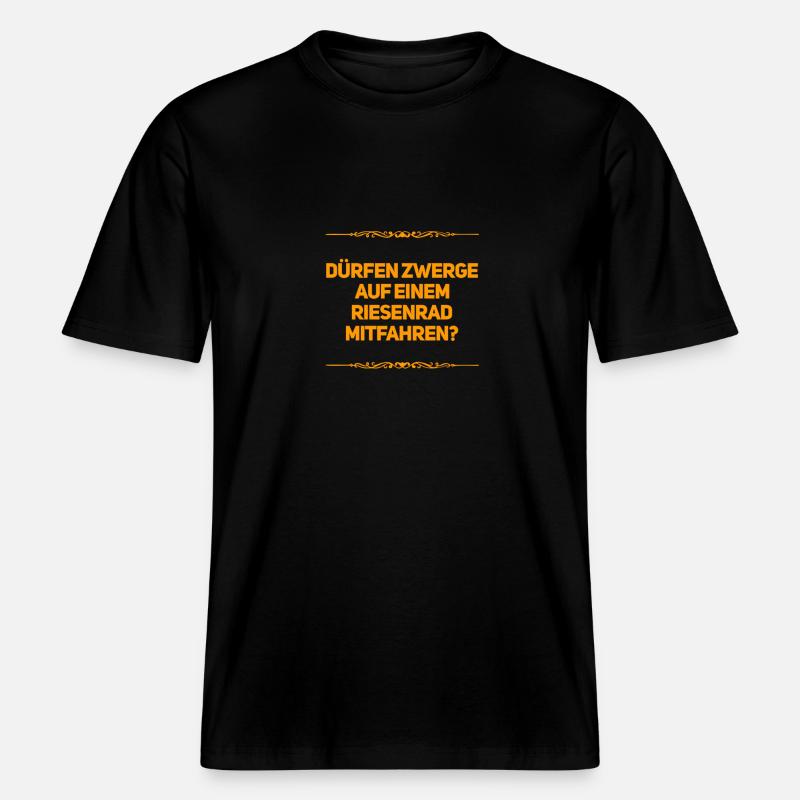 darf man das? -  RELAXED FIT Unisex Organic T-Shirt - Schwarz