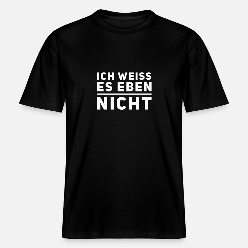 Je n’ai pas de plan -  T-shirt unisexe RELAXED FIT en coton bio - noir