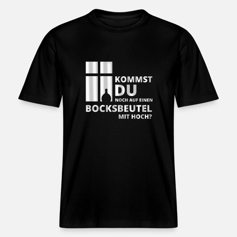 Date mit Bocksbeutel II -  RELAXED FIT Unisex Organic T-Shirt - Schwarz