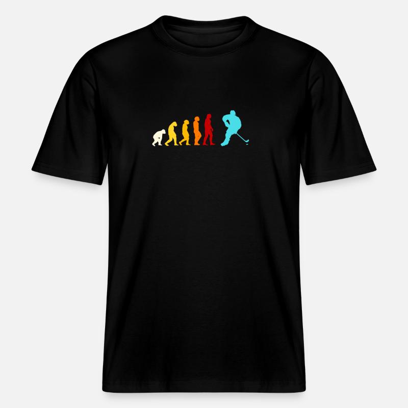Inlinehockey Evolution Geschenk -  RELAXED FIT Unisex Organic T-Shirt - Schwarz