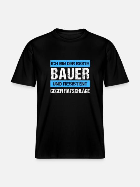 Resistant Farmer - RELAXED FIT Unisex Organic T-Shirt - black